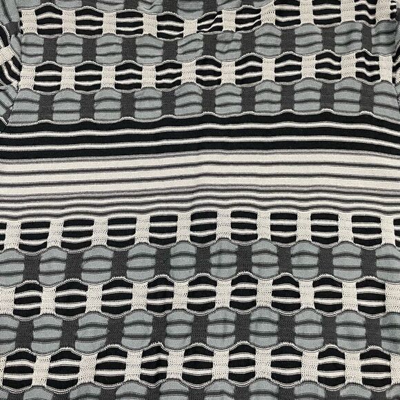 Pendleton Women’s Medium Mixed Fabric Grey Tan Buttoned Cardigan Sweater - Picture 4 of 6